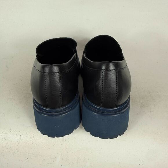 Gabor Miley Loafer Women's 7.5 Black Leather Slip On Low Top Block Heel Casual - Picture 7 of 10